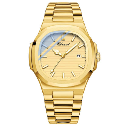 Chenxi Steel Watch Couple Luminous Waterproof Simple Fashion
