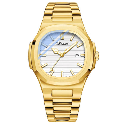 Chenxi Steel Watch Couple Luminous Waterproof Simple Fashion